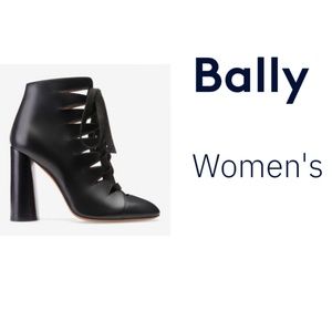 4" Heel Black Calf Leather Shanie Bally Bootie
